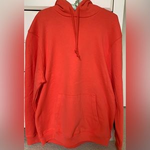 Gap Vintage Soft Hoodie - Fire Coral Red, size men’s large
